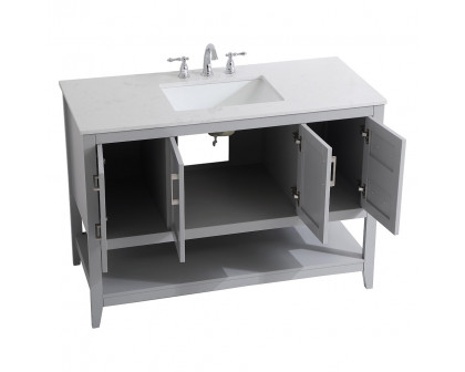 Elegant Bathroom Vanity - Gray (VF16048GR)