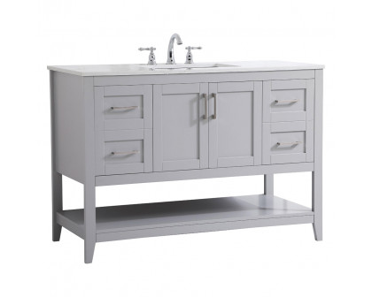 Elegant Bathroom Vanity - Gray (VF16048GR)