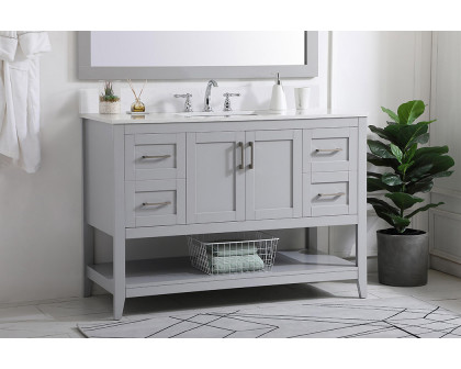 Elegant Bathroom Vanity - Gray (VF16048GR-BS)