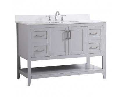 Elegant Bathroom Vanity - Gray (VF16048GR-BS)