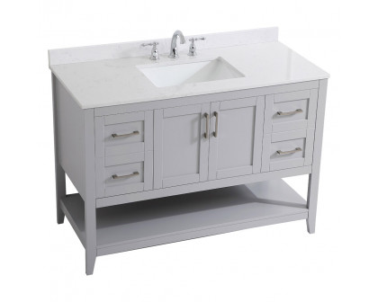 Elegant Bathroom Vanity - Gray (VF16048GR-BS)