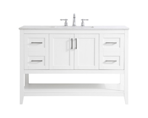 Elegant Bathroom Vanity - White (VF16048WH)