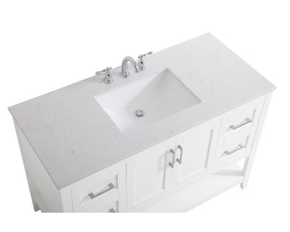 Elegant Bathroom Vanity - White (VF16048WH)