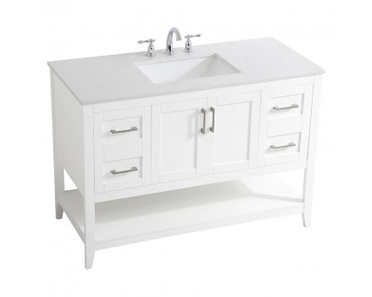 Elegant Bathroom Vanity - White (VF16048WH)