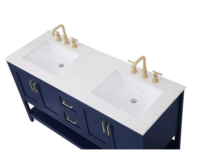 Elegant Bathroom Vanity - Blue (VF16060DBL)