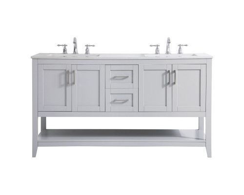 Elegant Bathroom Vanity - Gray (VF16060DGR)