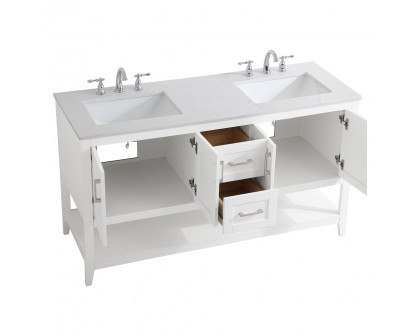 Elegant Bathroom Vanity - White (VF16060DWH)