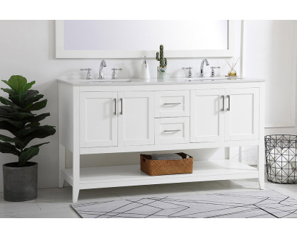 Elegant Bathroom Vanity - White (VF16060DWH)