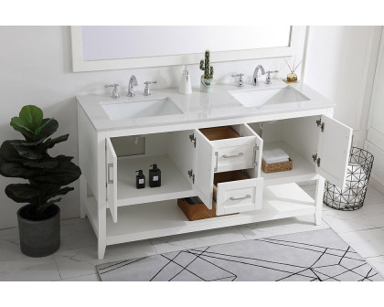 Elegant Bathroom Vanity - White (VF16060DWH)