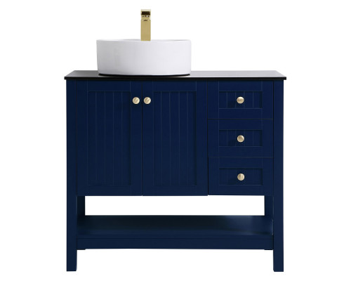 Elegant Bathroom Vanity - Blue (VF16236BL)