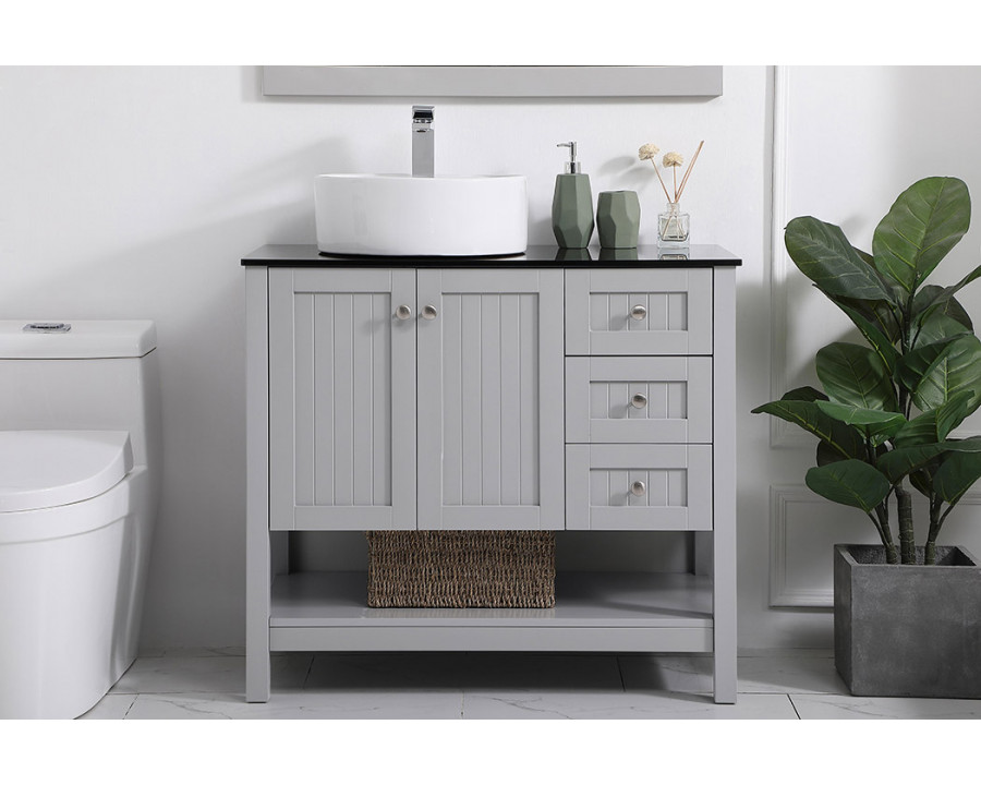 Elegant Bathroom Vanity - Gray (VF16236GR)