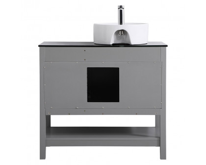 Elegant Bathroom Vanity - Gray (VF16236GR)