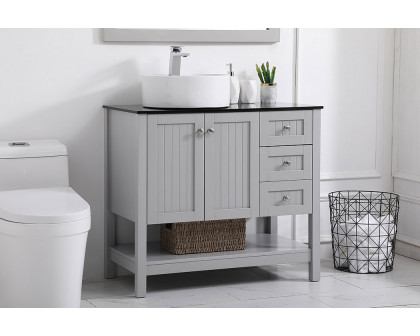 Elegant Bathroom Vanity - Gray (VF16236GR)