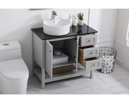 Elegant Bathroom Vanity - Gray (VF16236GR)