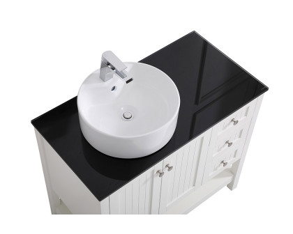 Elegant Bathroom Vanity - White (VF16236WH)