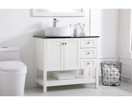 Elegant Bathroom Vanity - White (VF16236WH)