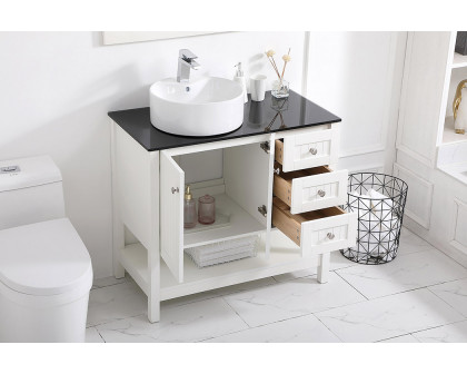 Elegant Bathroom Vanity - White (VF16236WH)