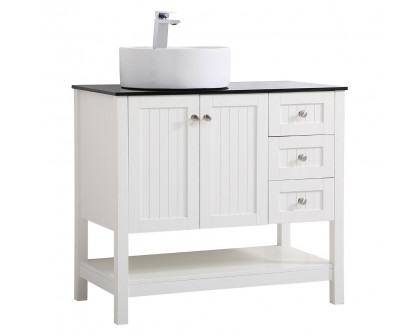 Elegant Bathroom Vanity - White (VF16236WH)