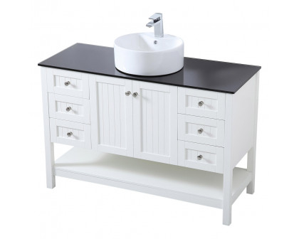 Elegant Bathroom Vanity - White (VF16248WH)