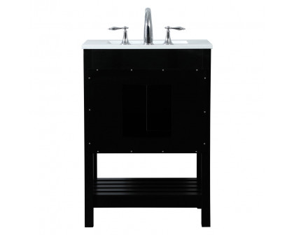 Elegant Bathroom Vanity - Black (VF16424BK)