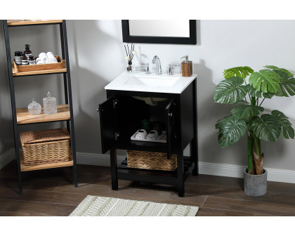 Elegant Bathroom Vanity - Black (VF16424BK)