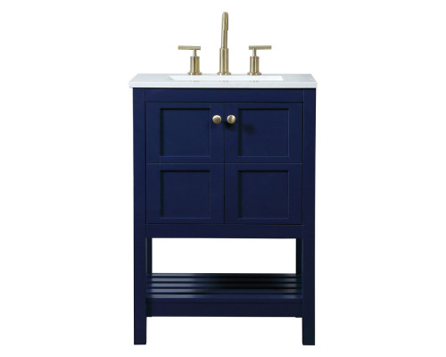 Elegant Bathroom Vanity - Blue (VF16424BL)