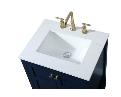 Elegant Bathroom Vanity - Blue (VF16424BL)