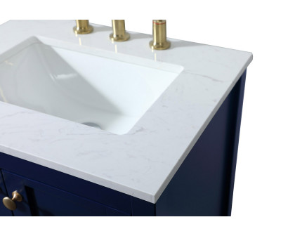 Elegant Bathroom Vanity - Blue (VF16424BL)