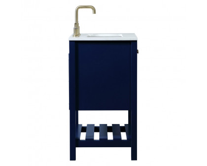 Elegant Bathroom Vanity - Blue (VF16424BL)