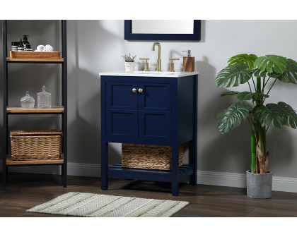 Elegant Bathroom Vanity - Blue (VF16424BL)