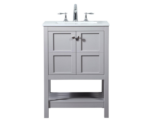 Elegant Bathroom Vanity - Gray (VF16424GR)