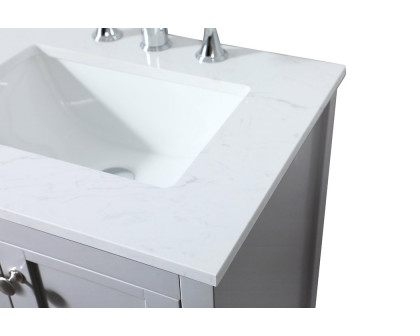 Elegant Bathroom Vanity - Gray (VF16424GR)