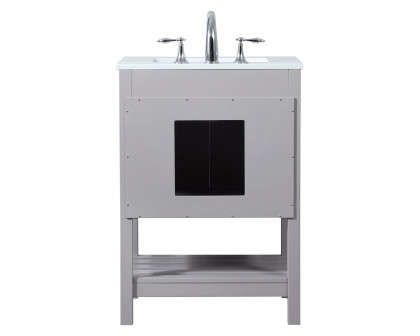 Elegant Bathroom Vanity - Gray (VF16424GR)