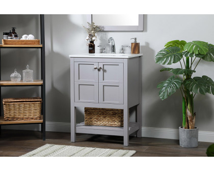 Elegant Bathroom Vanity - Gray (VF16424GR)