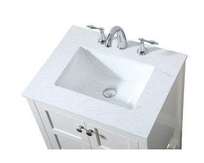 Elegant Bathroom Vanity - White (VF16424WH)