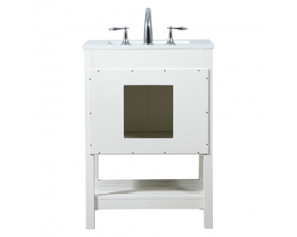 Elegant Bathroom Vanity - White (VF16424WH)