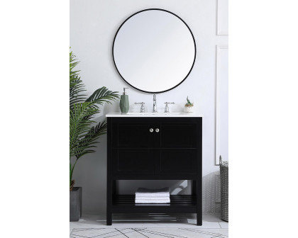 Elegant Bathroom Vanity - Black (VF16430BK)