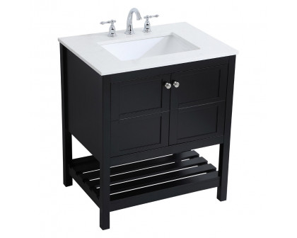 Elegant Bathroom Vanity - Black (VF16430BK)