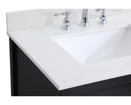 Elegant Bathroom Vanity - Black (VF16430BK-BS)