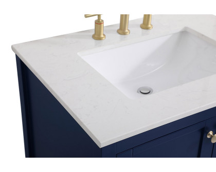 Elegant Bathroom Vanity - Blue (VF16430BL)