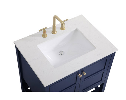 Elegant Bathroom Vanity - Blue (VF16430BL)