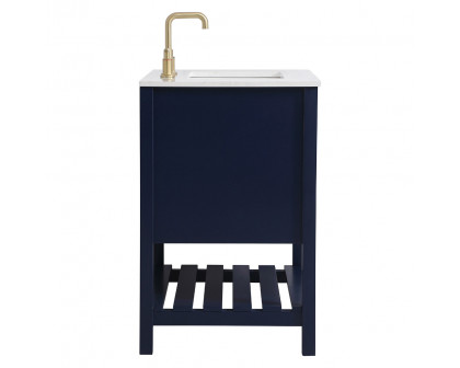 Elegant Bathroom Vanity - Blue (VF16430BL)