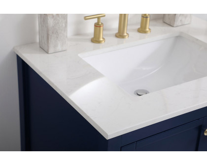 Elegant Bathroom Vanity - Blue (VF16430BL)