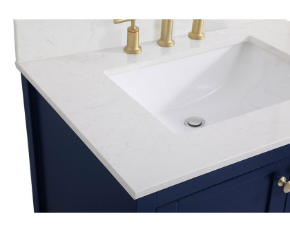 Elegant Bathroom Vanity - Blue (VF16430BL-BS)