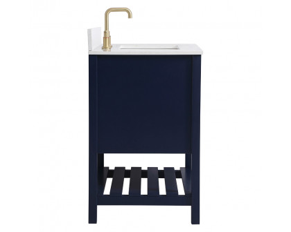 Elegant Bathroom Vanity - Blue (VF16430BL-BS)