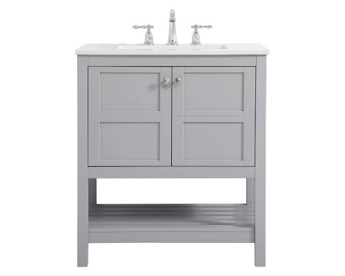 Elegant Bathroom Vanity - Gray (VF16430GR)