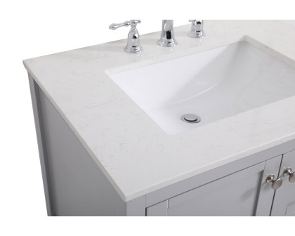 Elegant Bathroom Vanity - Gray (VF16430GR)