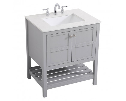 Elegant Bathroom Vanity - Gray (VF16430GR)