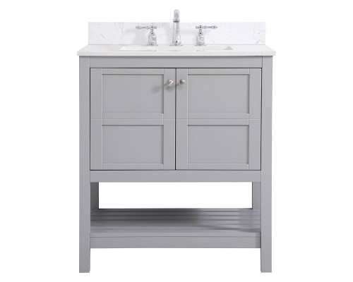 Elegant Bathroom Vanity - Gray (VF16430GR-BS)