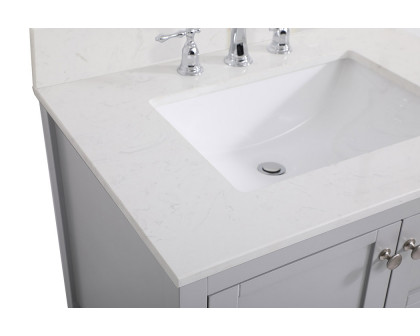 Elegant Bathroom Vanity - Gray (VF16430GR-BS)